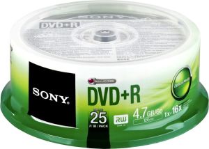 Sony DVD+R 4.7 GB 16x 25 sztuk (25DPR47SP) 1