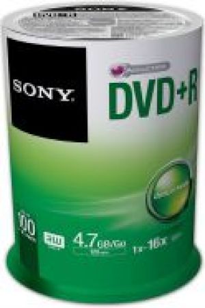 Sony DVD+R SONY 4.7GB 16X CAKE 100 SZT (100DPR47SP) 1
