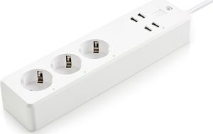Nedis Nedis Wi-Fi Smart Extension Socket | 3x Schuko Type F | 4x USB | 16 A 3
