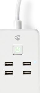Nedis Nedis Wi-Fi Smart Extension Socket | 3x Schuko Type F | 4x USB | 16 A 4