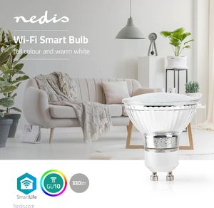Nedis Nedis Wi-Fi Smart LED Bulb | Full-Colour and Warm White | GU10 4
