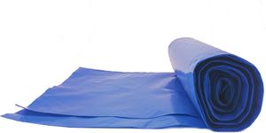 Meva Worki na odpadki śmieci grube 80 mikr. wytrzymałe rolka 15szt. - niebieskie 120L 3