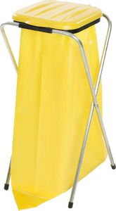 ZetPlast Stojak uchwyt cateringowy na worki 120L na śmieci odpadki Żółty 4