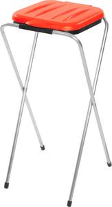 ZetPlast Stojak uchwyt na worki 120L na śmieci odpadki medyczne Czerwony 2