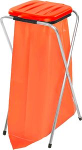 ZetPlast Stojak uchwyt na worki 120L na śmieci odpadki medyczne Czerwony 4