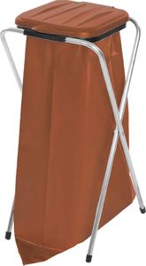 ZetPlast Stojak uchwyt na worki 120L do segragacji BIO śmieci i odpadów Brązowy 2