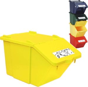 Kosz na śmieci Meva do segregacji 45L żółty 2
