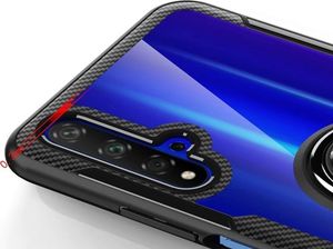 Alogy Etui Alogy Ring Holder Clear Armor do Huawei Nova 5T czarne uniwersalny 4