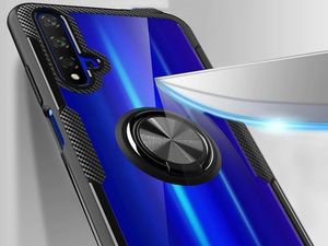 Alogy Etui Alogy Ring Holder Clear Armor do Huawei Nova 5T czarne uniwersalny 5
