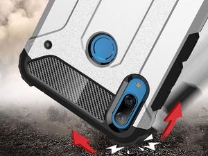 Alogy Etui Alogy Hard Armor do Huawei P Smart 2019 / Honor 10 lite srebrne uniwersalny 4