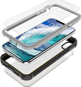 Alogy Etui Alogy pancerne rugged Full-body do Apple iPhone 11 Pro Max szaro-czarne uniwersalny 2