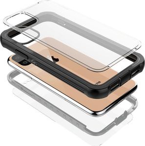 Alogy Etui Alogy pancerne rugged Full-body do Apple iPhone 11 Pro Max szaro-czarne uniwersalny 4