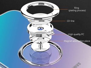 Alogy Etui Alogy Ring Holder Clear do Samsung Galaxy Note 10 przezroczyste uniwersalny 5