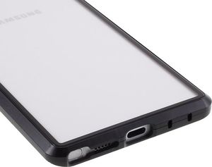 Dr. Fit Etui magnetyczne szklane Dr.Fit dwustronne do Galaxy Note 10 Czarne uniwersalny 5