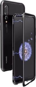 Dr. Fit Etui magnetyczne szklane Dr.Fit dwustronne do Huawei P20 Pro Czarne uniwersalny 2