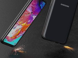 Dr. Fit Etui magnetyczne szklane Dr.Fit dwustronne do Galaxy A70/70S Czarne uniwersalny 4