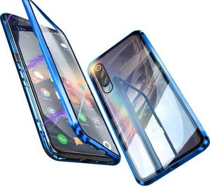 Dr. Fit Etui magnetyczne szklane Dr.Fit dwustronne do Xiaomi Mi 9 Niebieskie uniwersalny 1