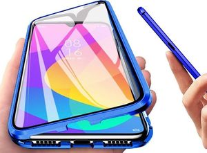 Dr. Fit Etui magnetyczne szklane Dr.Fit dwustronne do Xiaomi Mi 9 Niebieskie uniwersalny 2