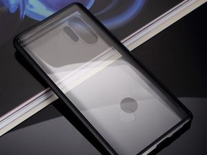 Dr. Fit Etui magnetyczne szklane Dr.Fit dwustronne do Galaxy Note 10 Plus Czarne uniwersalny 2