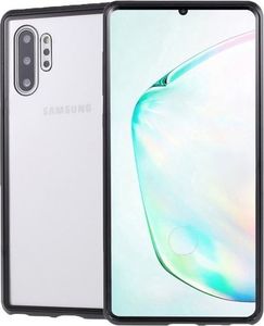 Dr. Fit Etui magnetyczne szklane Dr.Fit dwustronne do Galaxy Note 10 Plus Czarne uniwersalny 5