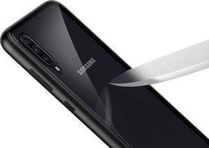 Dr. Fit Etui magnetyczne szklane Dr.Fit dwustronne do Galaxy A70/70S Czerwone uniwersalny 3