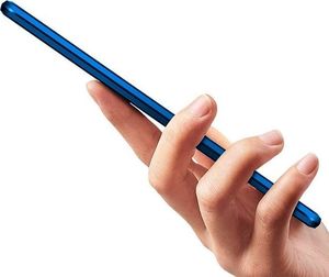 Dr. Fit Etui magnetyczne szklane Dr.Fit dwustronne do Galaxy A70/70S Niebieskie uniwersalny 2