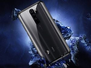 Dr. Fit Etui magnetyczne szklane Dr.Fit dwustronne do Redmi Note 8 Pro Czerwone uniwersalny 5