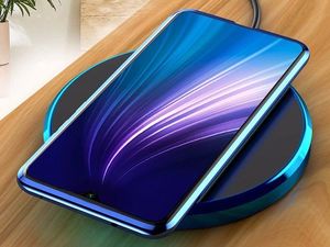 Dr. Fit Etui magnetyczne szklane Dr.Fit dwustronne do Redmi Note 8 Pro Niebieskie uniwersalny 5