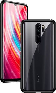 Dr. Fit Etui magnetyczne szklane Dr.Fit dwustronne do Redmi Note 8 Pro Czarne uniwersalny 2