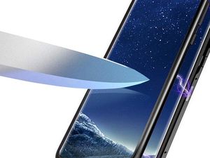 Dr. Fit Etui magnetyczne szklane Dr.Fit dwustronne do Samsung Galaxy A40 Srebrne uniwersalny 3