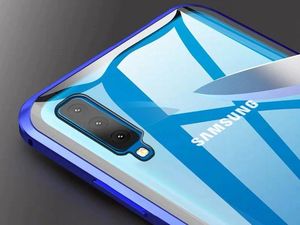 Dr. Fit Etui magnetyczne szklane Dr.Fit dwustronne do Galaxy A30S/A50/A50S Czarne uniwersalny 5