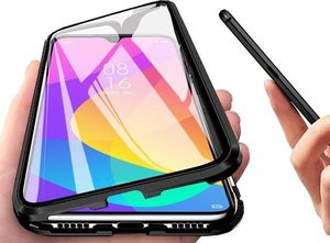 Dr. Fit Etui magnetyczne szklane Dr.Fit dwustronne do Xiaomi Mi 9 Czarne uniwersalny 2