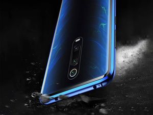 Dr. Fit Etui magnetyczne szklane Dr.Fit dwustronne do Xiaomi Mi 9T/ K20/ Pro Niebieskie uniwersalny 2