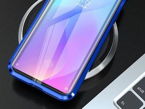 Dr. Fit Etui magnetyczne szklane Dr.Fit dwustronne do Xiaomi Mi 9T/ K20/ Pro Niebieskie uniwersalny 4