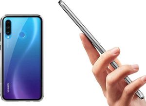 Dr. Fit Etui magnetyczne szklane Dr.Fit dwustronne do Huawei P30 Lite Srebrne uniwersalny 3