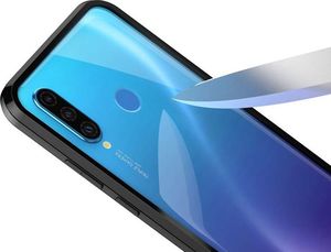 Dr. Fit Etui magnetyczne szklane Dr.Fit dwustronne do Huawei P30 Lite Niebieskie uniwersalny 4