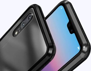 Dr. Fit Etui magnetyczne szklane Dr.Fit dwustronne do Huawei P20 Pro Czerwone uniwersalny 5