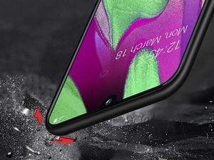 Dr. Fit Etui magnetyczne szklane Dr.Fit dwustronne do Samsung Galaxy A40 Czerwone uniwersalny 3