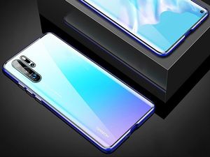 Dr. Fit Etui magnetyczne szklane Dr.Fit dwustronne do Huawei P30 Pro Czerwone uniwersalny 16