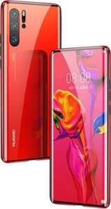 Dr. Fit Etui magnetyczne szklane Dr.Fit dwustronne do Huawei P30 Pro Czerwone uniwersalny 3