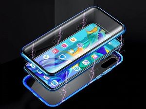 Dr. Fit Etui magnetyczne szklane Dr.Fit dwustronne do Huawei P30 Pro Czerwone uniwersalny 9