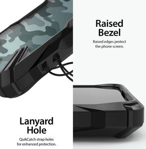 Ringke Etui Ringke Fusion X do Samsung Galaxy A51 Camo Black uniwersalny 3