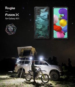 Ringke Etui Ringke Fusion X do Samsung Galaxy A51 Camo Black uniwersalny 7