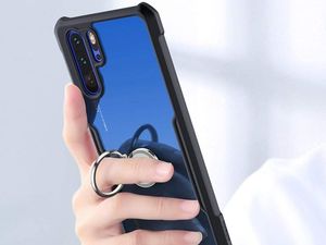 XUNDD Etui Ring Holder Clear Armor XUNDD do Huawei P30 Pro czarne uniwersalny 6