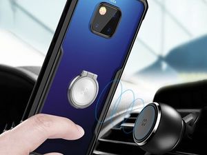 XUNDD Etui Ring Holder Clear Armor XUNDD do Huawei Mate 20 Pro czarne uniwersalny 3