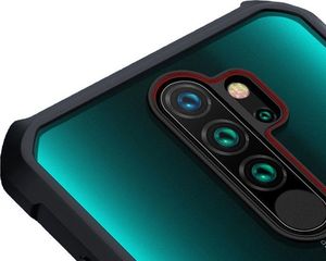 XUNDD Etui Ring Holder Clear Armor XUNDD do Redmi Note 8 Pro czarne uniwersalny 9