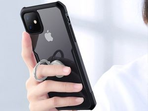 XUNDD Etui Ring Holder Clear Armor XUNDD do Apple iPhone 11 czarne uniwersalny 3