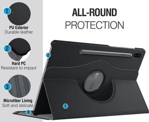 Etui na tablet Alogy Etui obrotowe Alogy 360 do Samsung Galaxy Tab S6 10.5 T860/T865 czarne uniwersalny 2