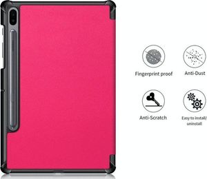 Etui na tablet Alogy Etui Alogy Book Cover do Samsung Galaxy Tab S6 10.5 T860/T865 różowe uniwersalny 3