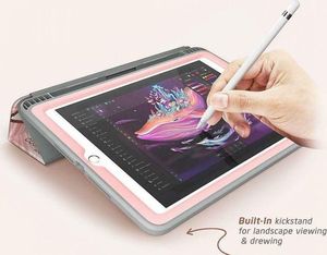 Etui na tablet Supcase Etui Supcase Cosmo Full-body do Apple iPad 9.7 2018/2017 Marble Pink uniwersalny 4